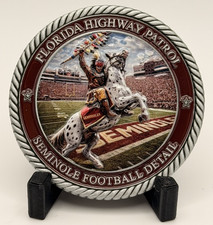 🏈 Sought After - FHP Troop Seminole Football Detail Challenge Coin picture