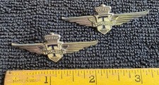 2 vintage winged fender badges from Carrozzeria Touring Milano - Maserati picture