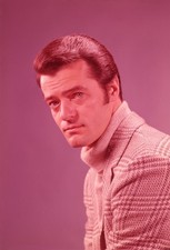 PFE3-440 ROBERT GOULET 1968 ORIG NY MIRROR COVER SHOOT 5X7 COLOR TRANSPARENCY picture