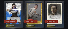 Star Wars Card Trader 2020 LEGENDARY-Live Signatures-Daisy Ridley-Rey-3 Cards picture