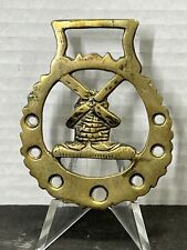 (1231) Horse Brass Windmill Parade Medallion Bridle Harness Decor picture