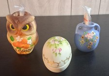Set of Ceramic/Porcelain Tooth Pick Holders-Great Shape-All 3 for 1 Great Price picture