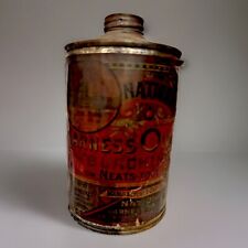 Antique Harness Oil Can w/Original Paper Cover. Very Rare TLC Empty Can {A4} picture