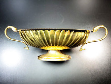 Vintage Hosley Oval Brass Vase/Vessel From 1990's. 18