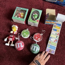 M&M’s Christmas Ornament Collectibles Lot w/, Multicolor picture