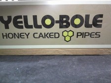 ✔️VINTAGE YELLO-BOLE COUNTER TOP DISPLAY SIGN, HEAVY PLASTIC 1/8