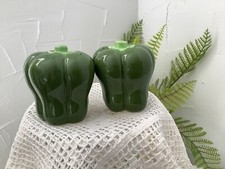 Salt & Pepper Shakers, 2 Green Peppers, Never Used picture