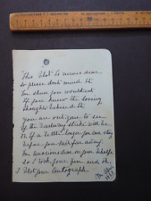 Poem 1921 Railway Strike reference scrap book page penmanship picture