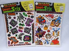 Vintage New 1990s Disney Aladdin Lion King Halloween Stickers Smart Stix Decals picture