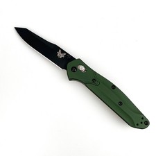 Benchmade 940BK Osborne Knife Green Aluminum Black CPM-S30V Folding Knife picture