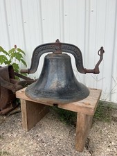 antique 16” CS BELL #2 HILLSBORO O dinner bell picture