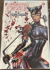 Gotham City Sirens #1- Catwoman Battle Damage Kirkham Signed With COA picture