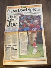 Vtg San Francisco 49ers Super Bowl Special Press Demo Newspaper 1989 Joe Montana picture