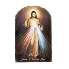 Divine Mercy Arched Tile Plaque with Stand Cateholic Church Supplies picture