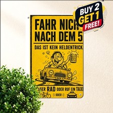 Funny German Beer Quote Tin Metal Sign Retro Pub Wall Decor Plaque picture