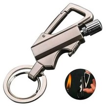 Permanent Match Infinity Lighter w/ Multitool Keychain 2 in 1 Lighter Pipe Metal picture