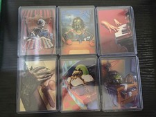 R.L. STINE GOOSEBUMPS Topps 1996 Complete EMBOSSED FOIL Chase Card Set (6) picture