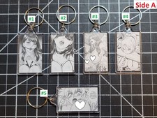 Bondage Manga Anime Ecchi Hentai Otaku Waifu Girl Hand-Made Keychain picture