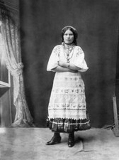 Portrait of a woman wearing a traditional costume 1910 OLD PHOTO picture
