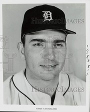 1967 Press Photo Detroit Tigers Baseball Player Chris Cannizzaro - kfx07121 picture