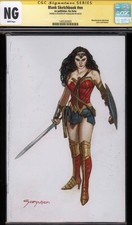 CGC SS Wonder Woman Painting on blank sketch cover by Sanjulian picture