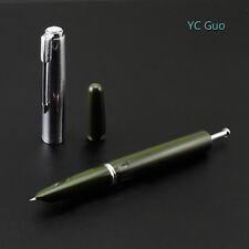 2018 Model Wing Sung 601 Vacuum Pump Army Green Fountain Pen Fine Nib   picture