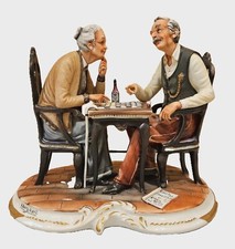 Dino Bonalberti Capodimonte Figure Cheker Game Porcelain picture