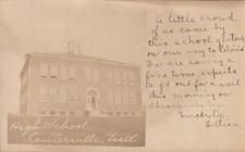 Centerville MD    RPPC    High School    P/M 1907 from Stevensville MD picture