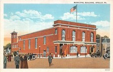 H82/ Apollo Pennsylvania Postcard c1910 Municipal Building  141 picture