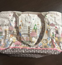 LeSportSac - Rare Disney It's A Small World Mary Blair - See The World Tote Bag picture