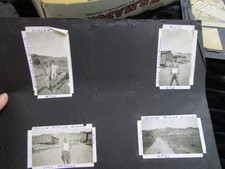 Photo Album Page of 10 Photos World War II 1942 & 1944 Calif Ohio Utah W Names picture
