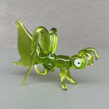 4.5” Glass Grasshopper Figurine - Collectible Glass Animal Grasshopper Sculpture picture