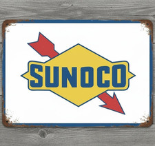 Sunoco Gas Company 8 x 12 Retro Novelty Metal Sign Made In USA New picture