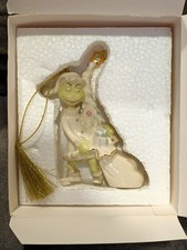 Lenox Classics Away with the Tree Grinch Christmas Ornament Complete Box COA picture