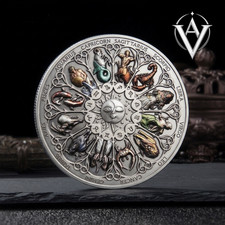 Twelve Constellations Coin Commemorative Replica Coin Collectible Display Piece picture