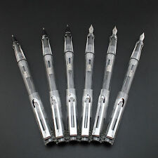 6 Jinhao 599A Clear Demonstrator Fountain Pen 3 Fine Nib & 3 Extra Fine Nib picture