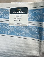 2 vintage UNUSED New Pure linen towels Hellinne Sweden 50x70 Cm Blue & White picture