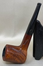 Vintage 40s-50s Marxman Bench Made Imported Briar Carved Panel Tobacco Pipe picture