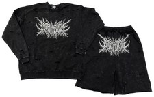 BABYMETAL FOX_FEST Black Sweatshirt & Shorts Set XL Used Clothing Set picture