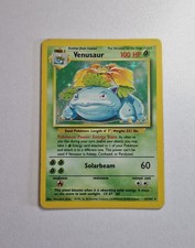 LP Pokémon TCG Venusaur Base Set Holo Unlimited Rare Card 15/102 WOTC picture