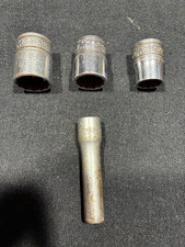 Vintage Snap-on Socket Lot of (4)- 1 Set of 3-3/8
