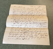 Feb2,1832 Providence RI Walter C. Danforth Writes His Father Walter R. Danforth picture