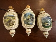 3 Bradford Exchange IRISH BLESSINGS Heirloom Porcelain Ornaments LOT #5 picture