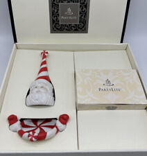 PartyLite Santa Snuffer Holder Candles Gift Set Peppermint Bark Retired w Box picture