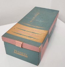 Vintage Penney's Shoe Box JC Penney 1950s/60s Pastel Blue & Pink Movie Prop picture