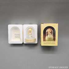 VTG Enesco 1982 Precious Moments My Guardian Angel Star Dome Snowglobes w/ Box picture