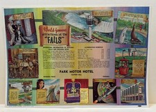 Vintage Niagara Falls Paper Placemat Circa 1963–1964Park Motor Hotel picture
