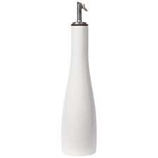 Now Designs DANICA White Cruet Ceramic Kitchen Oil Vinegar Server Bottle picture