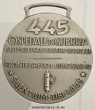 REGIO ESERCITO 445° OSPEDALE DI GUERRA CAP. CORUZZI MED. FRONTE GRECO JUGOSLAVO picture