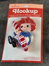 Raggedy Ann Doll Plastic Hook Candy Cane New B63 picture